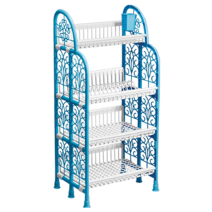 Premium Kitchen Rack-4 Step (Without Dish Part) Pest White