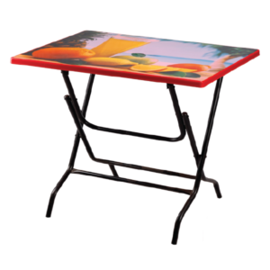 Npoly Smart table (Fruit Print)-Red